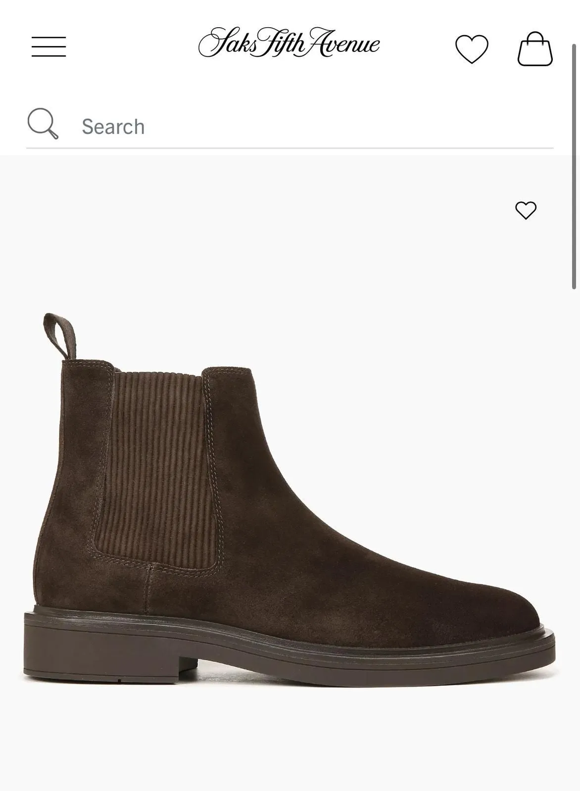 Product image for Vince Erik Suede Chelsea Boots size 8 1/2 brown - Vince