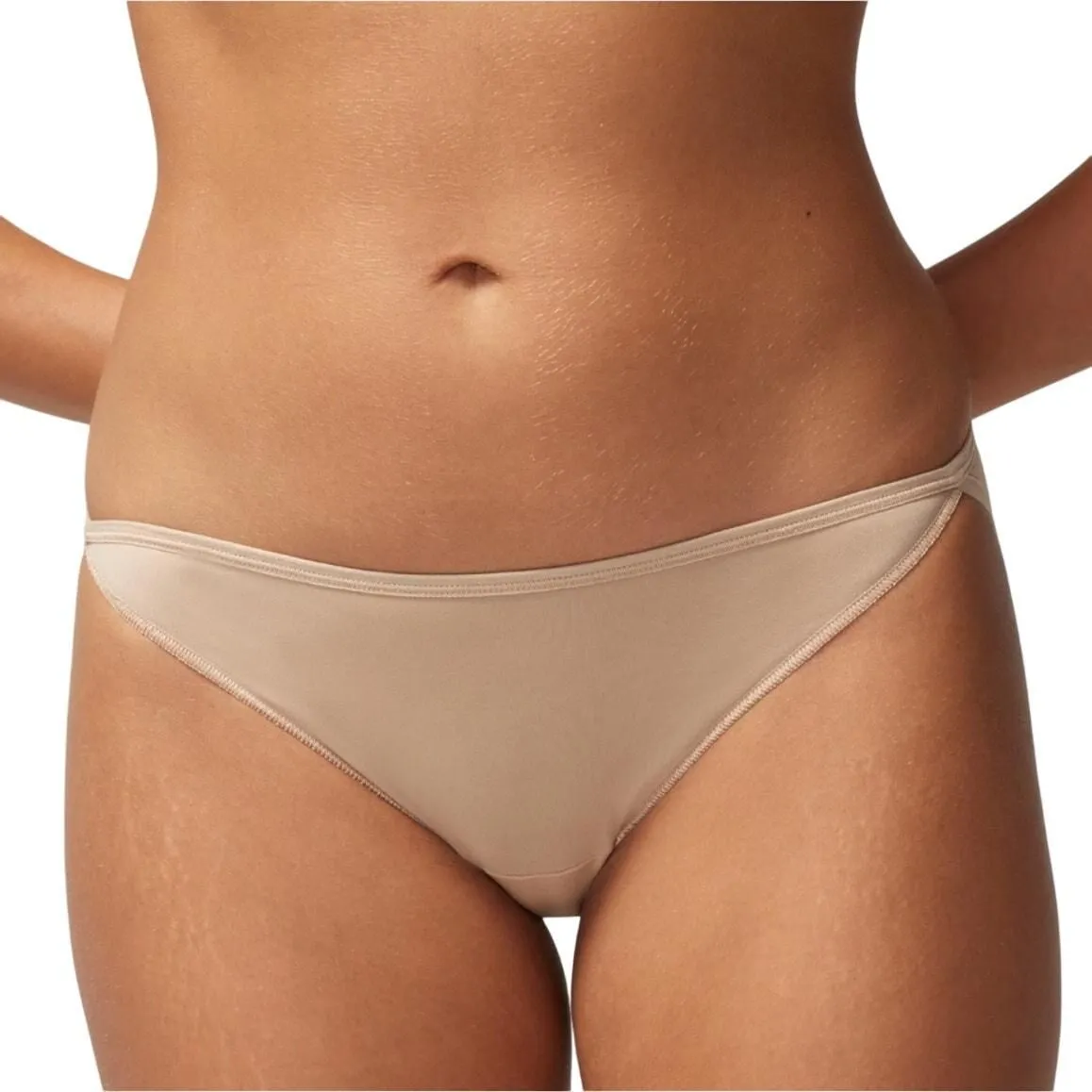 Product image for Soma Vanishing Edge Bikini Panty in Warm Amber, Size L - new-with-tags - Soma