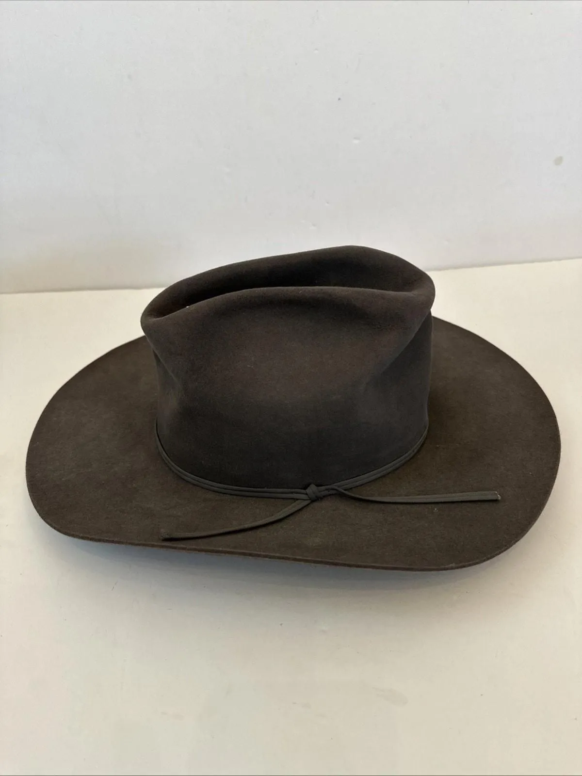 Product image for Vtg Resistol 4 XXXX Granite Gray Beaver 7-1/4 Western Cowboy Hat Self Conforming - pre-owned---good - Resistol