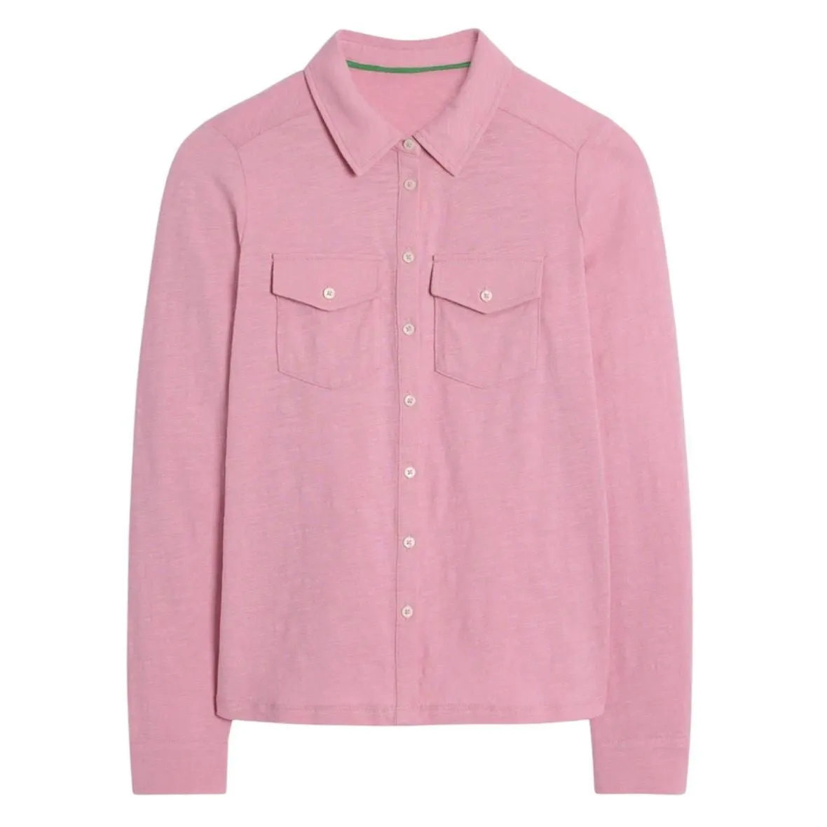 Product image for Boden Women's Amy Jersey Shirt in Pink, Size 16-18 - new-with-tags - Boden