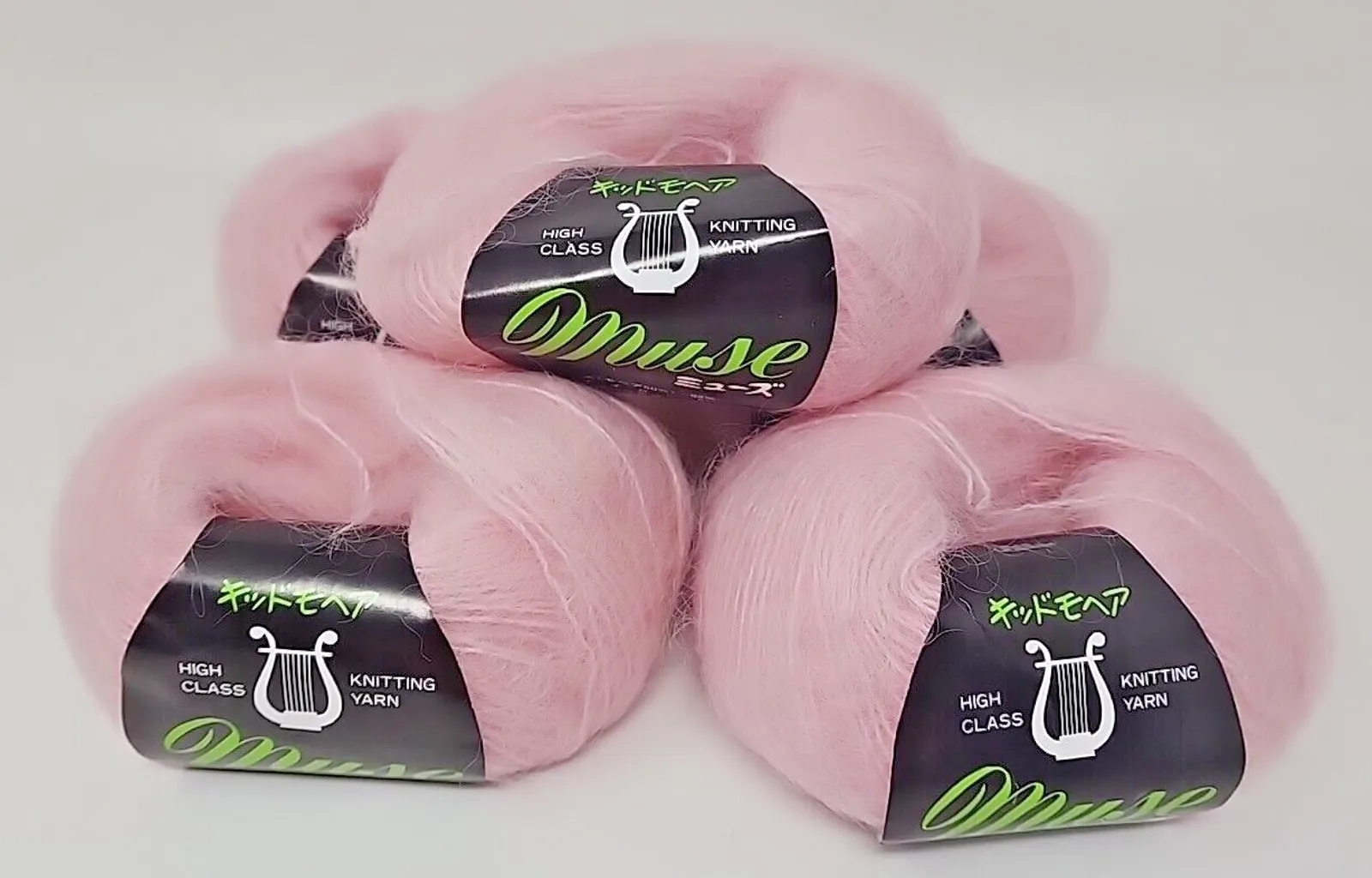 Product image for Muse High Class Mohair Wool Thick Color 27 Lite Pink 40g 5-ball set U1273 - new