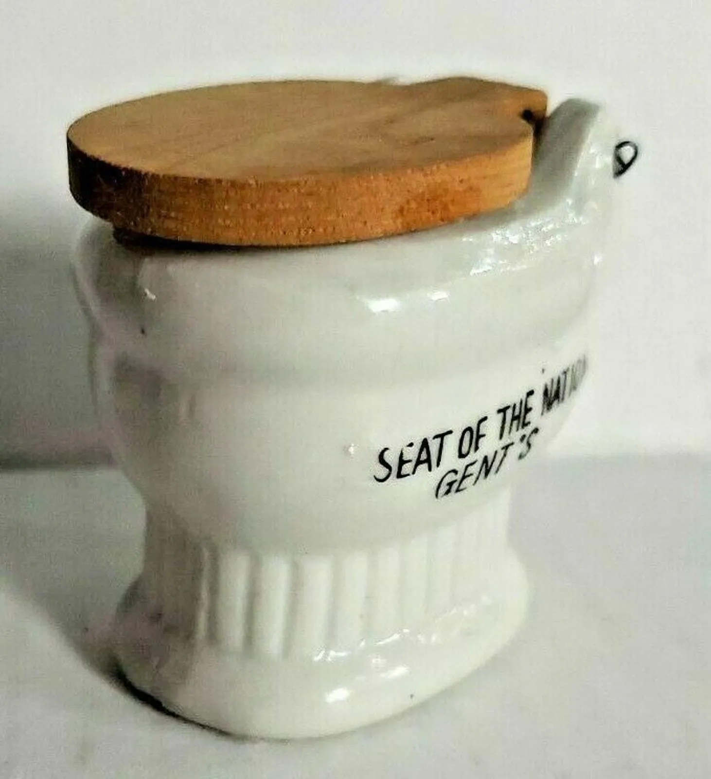Product image for 1950's Ceramic Toilet Seat Seat of the Nation Gent's Made in Occupied Japan U292