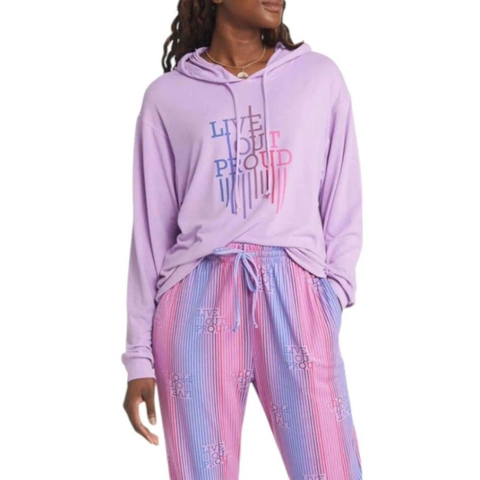 Product image for BP Be Proud By Gender Inclusive Hoodie Purple Spectre Size Large NWOT $45 MSRP - bp