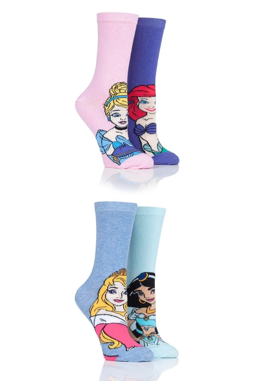 Product image for Little Mermaid Ariel Low Cut Socks 1-Pair Shoe Size 4-10