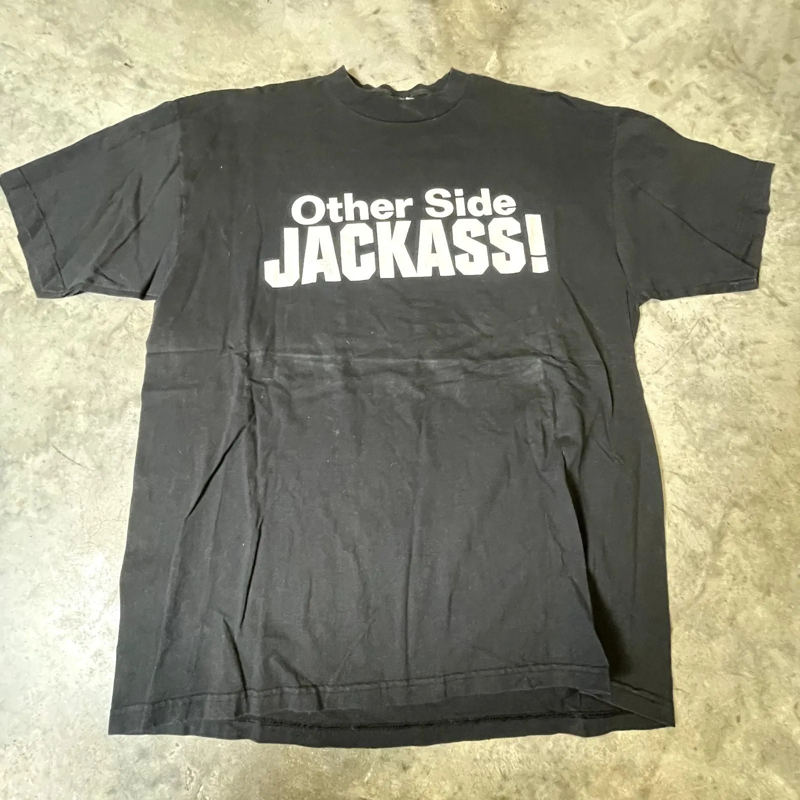Product image for Vintage WWE Stone Cold Steve Austin Other Side Jackass T-Shirt - pre-owned---good - WWE