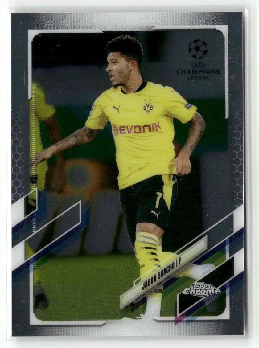 Product image for 2020-21 Topps Chrome UEFA Champions League #78 Jadon Sancho
