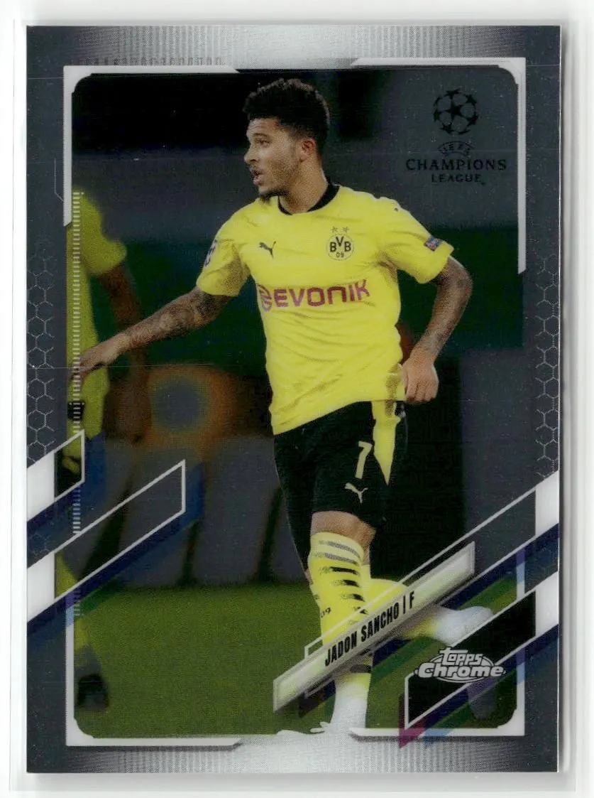 Product image for 2020-21 Topps Chrome UEFA Champions League #78 Jadon Sancho