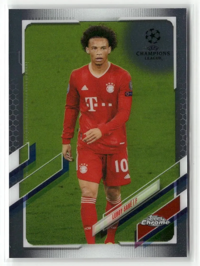 Product image for 2020-21 Topps Chrome UEFA Champions League #62 Leroy Sané