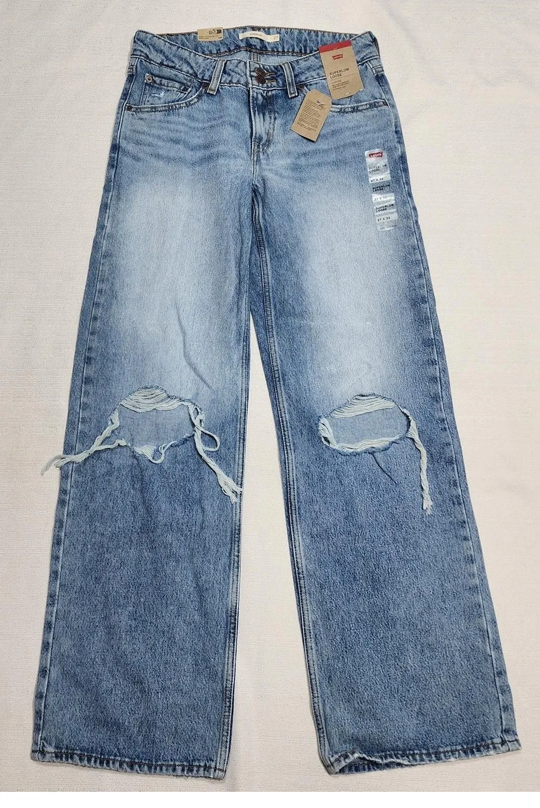 Product image for Levi's superlow loose low rise jeans W27'' X L32'' - new-with-tags - levis