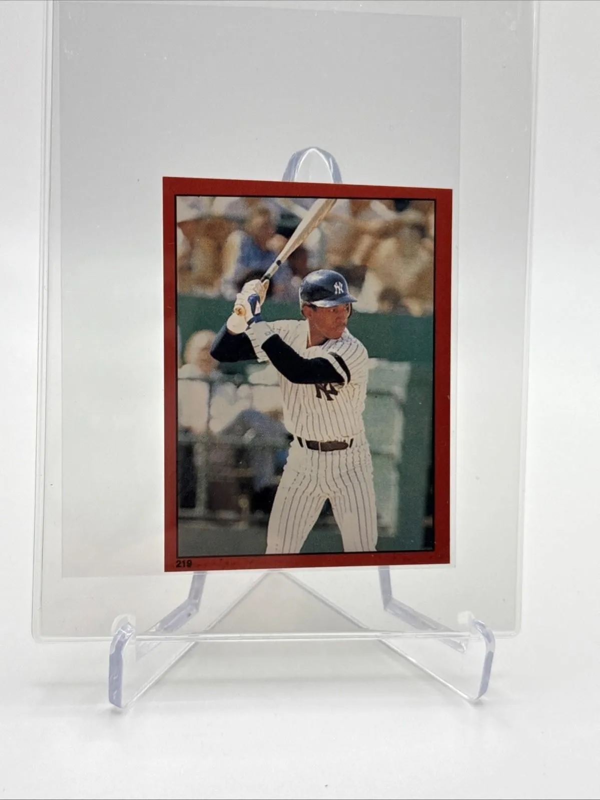 Product image for 1982 O-Pee-Chee Stickers Willie Randolph Baseball Card #219 NM-MT FREE SHIPPING - 1982 - Baseball - 219 - Sticker - Major League (MLB) - O-Pee-Chee - Willie Randolph - 1982 O-Pee-Chee - New York Yankees - No