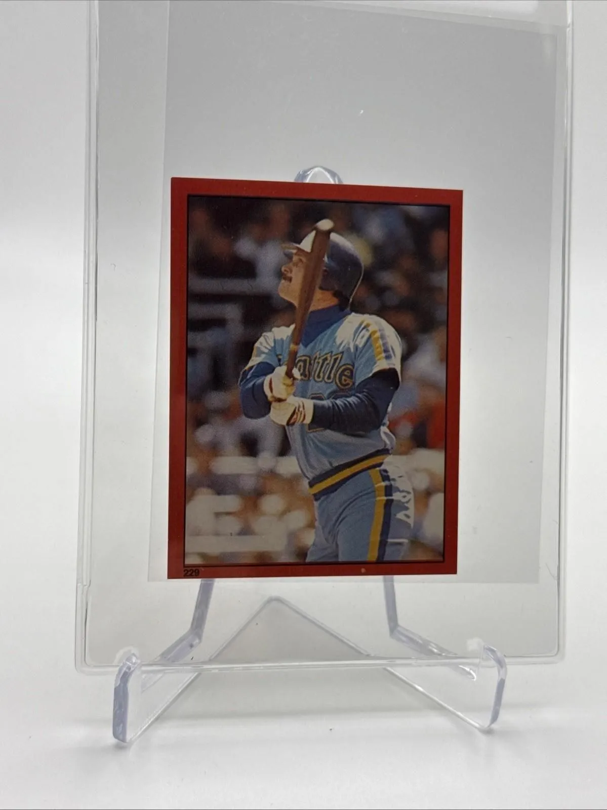 Product image for 1982 O-Pee-Chee Stickers Richie Zisk Baseball Card #229 NM-MT FREE SHIPPING - 1982 - Baseball - 229 - Sticker - Major League (MLB) - O-Pee-Chee - Richie Zisk - 1982 O-Pee-Chee - Seattle Mariners - No
