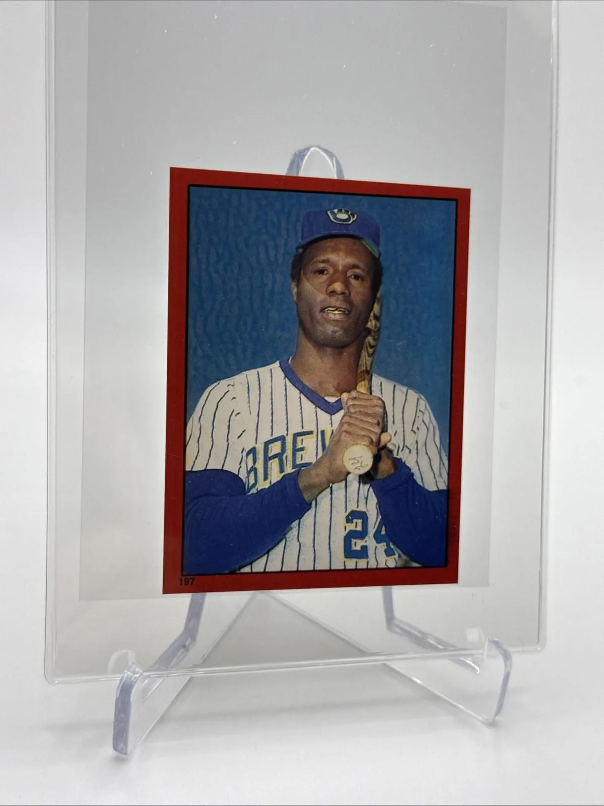 Product image for 1982 O-Pee-Chee Stickers Ben Oglivie Baseball Card #197 NM-MT FREE SHIPPING - 1982 - Baseball - 197 - Sticker - Major League (MLB) - O-Pee-Chee - Ben Oglivie - 1982 O-Pee-Chee - Milwaukee Brewers - No