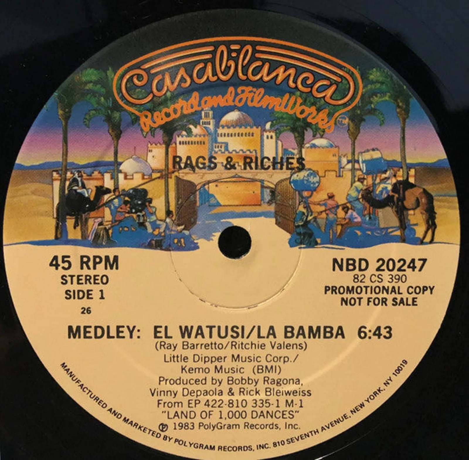 Product image for Rags & Riches - Medley: EL Watusi  / La Bamba (12", Promo)