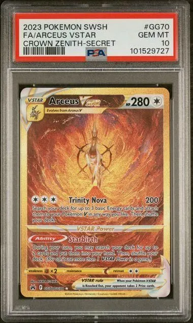 Product image for 2023 POKEMON SWORD AND SHIELD CROWN ZENITH FA/ARCEUS VSTAR CROWN ZENITH-SECRET #GG70 PSA GEM MT 10 - 101529727 - 101529727