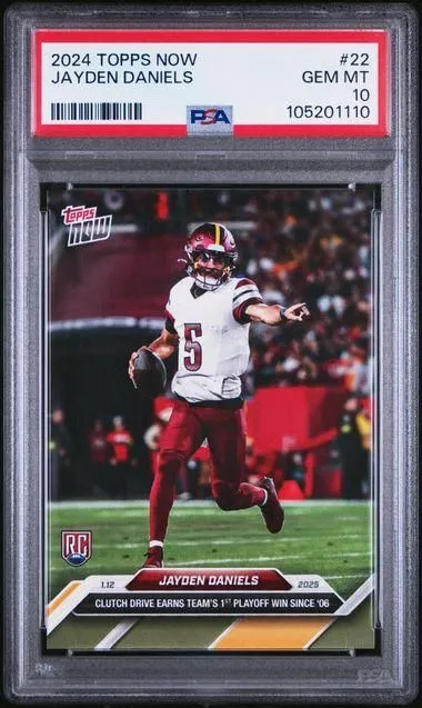Product image for 2024 TOPPS NOW JAYDEN DANIELS #22 PSA GEM MT 10 - 105201110 - 105201110