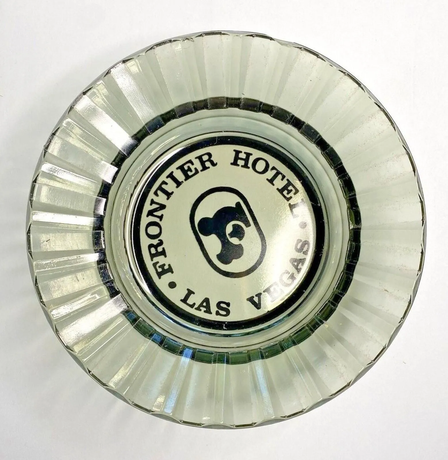 Product image for Frontier Hotel Ashtray Las Vegas Smoked Glass PB182-10