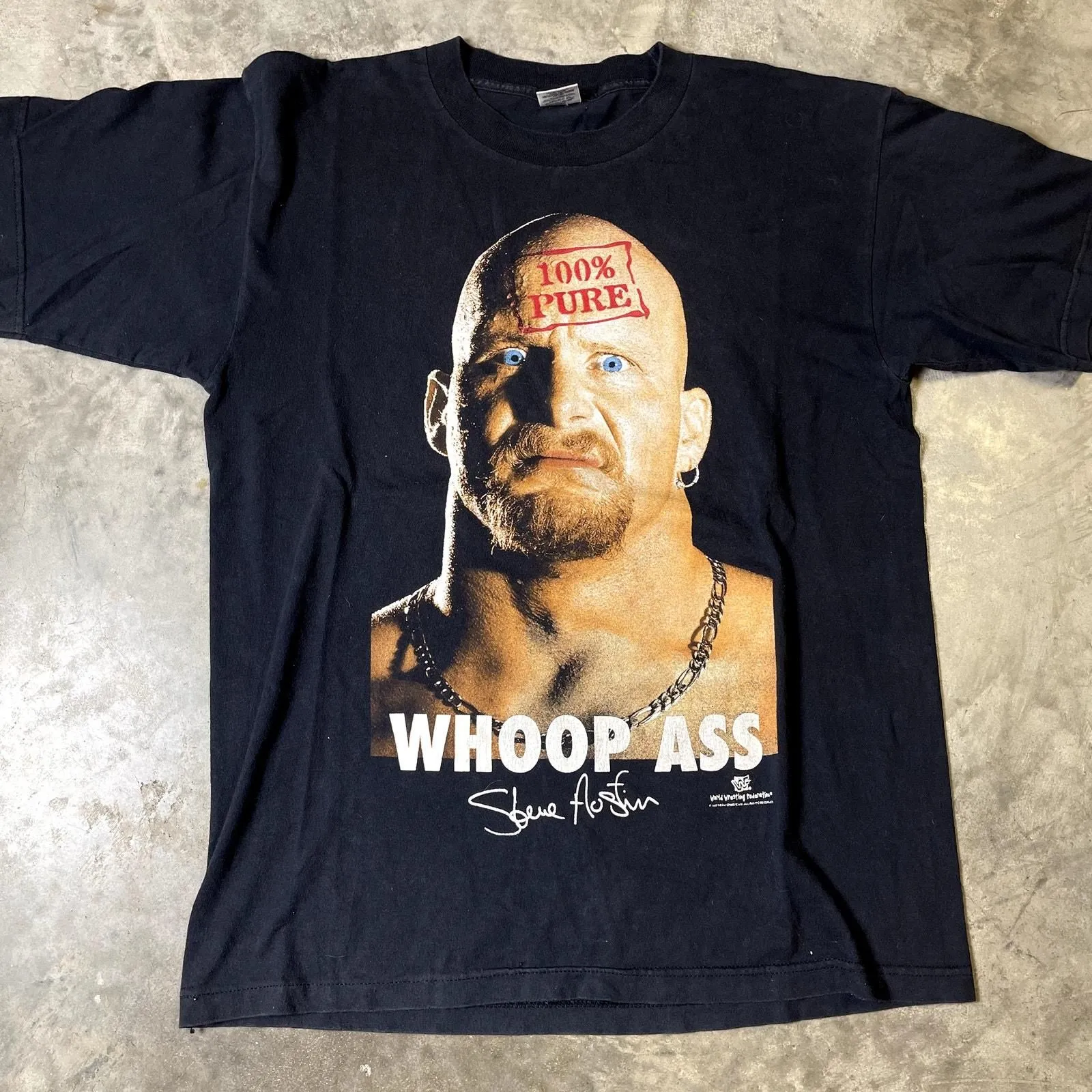 Product image for Vintage Murina 100% Pure Steve Austin T-Shirt - pre-owned---good - Murina