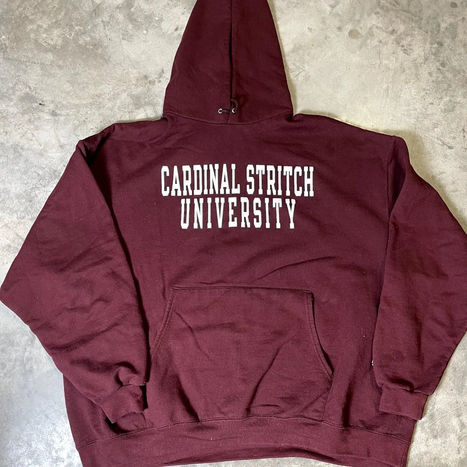Product image for Vintage Champion Cardinal Stritch University Hoodie - pre-owned---good - Champion