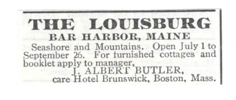 Product image for The Louisburg Cottages J Albert Butler Bar Harbor ME 1903 Magazine Ad SAG6-S18