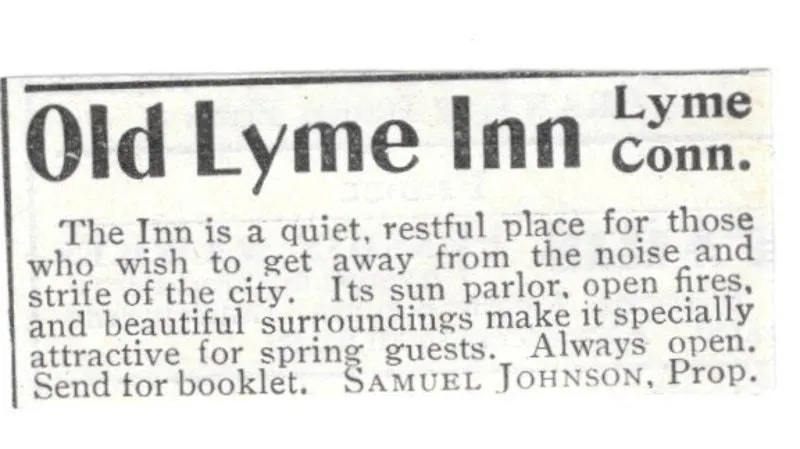 Product image for Old Lyme Inn Quiet And Restful Samuel Johnson Lyme CT 1903 Magazine Ad SAG6-S18