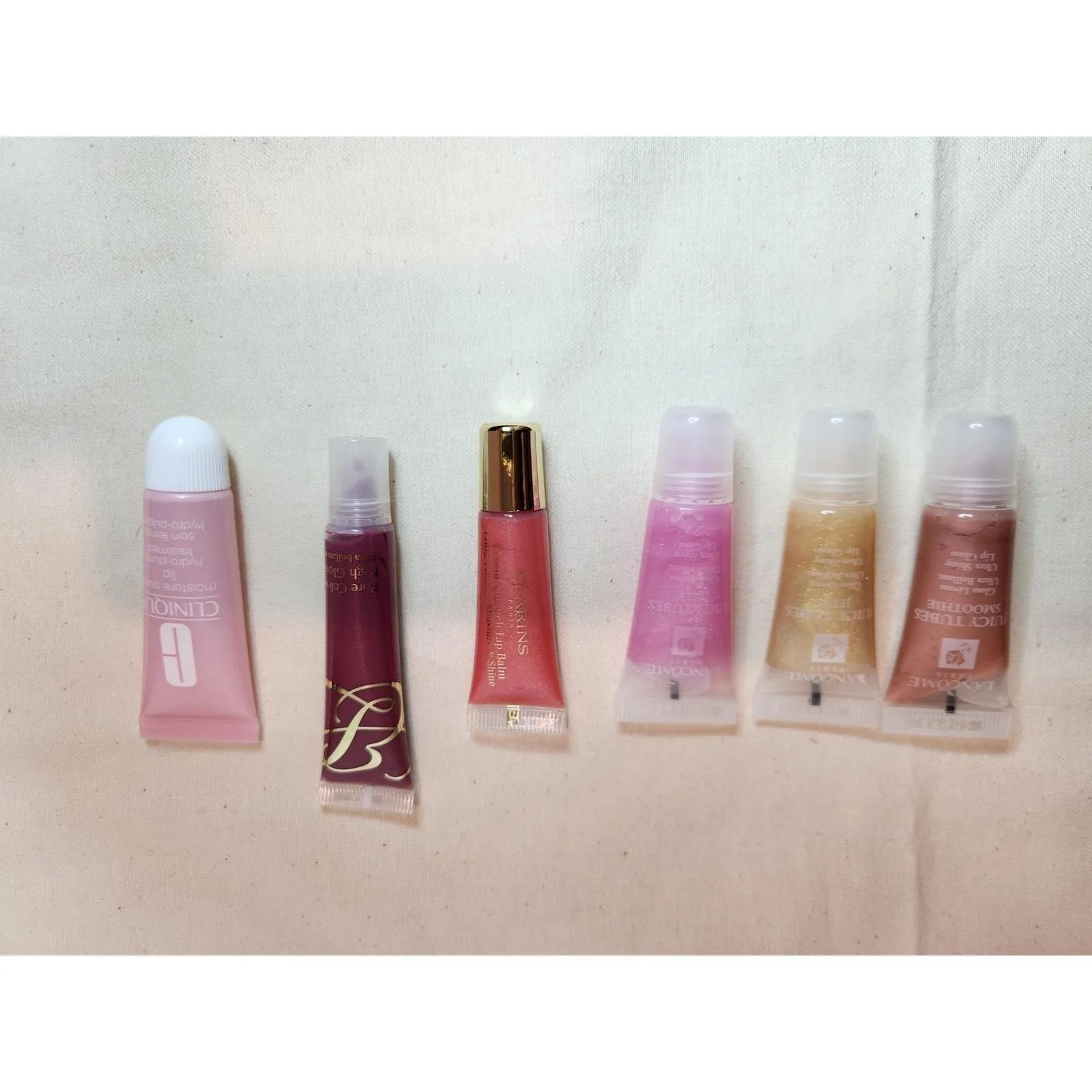 Product image for 6pc Lip Gloss Bundle NWOB Lancôme Clinique Estée Lauder Clarins Travel Set