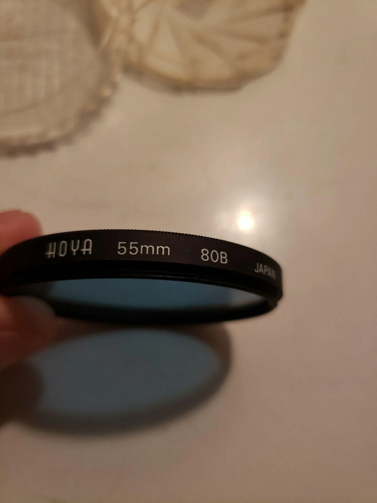 Product image for Hoya 55mm 80B Filter - Blue Color Correction - Made in Japan - Filter - used-and-fully-functioning