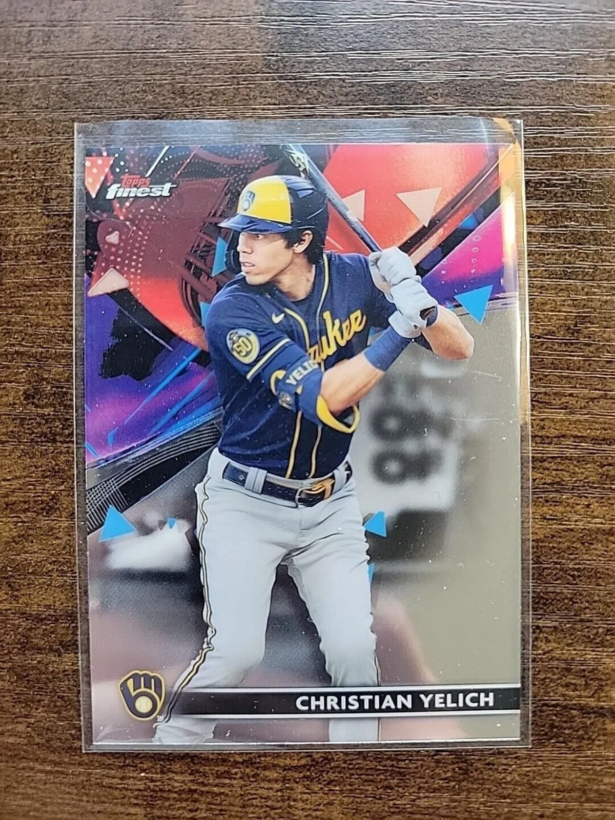 Product image for Christian Yelich 2021 Topps Finest #88 - Milwaukee Brewers - MLB - No - No - No - No - 2021 - 88 - Christian Yelich - raw-excellent - Topps