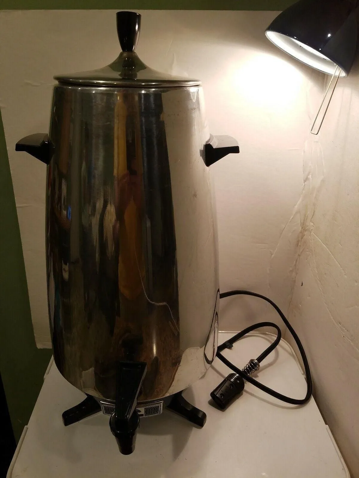 Product image for Mirro Matic Electric Coffee Percolator 15 - 35 Cups Model # M-0476 w/Box
