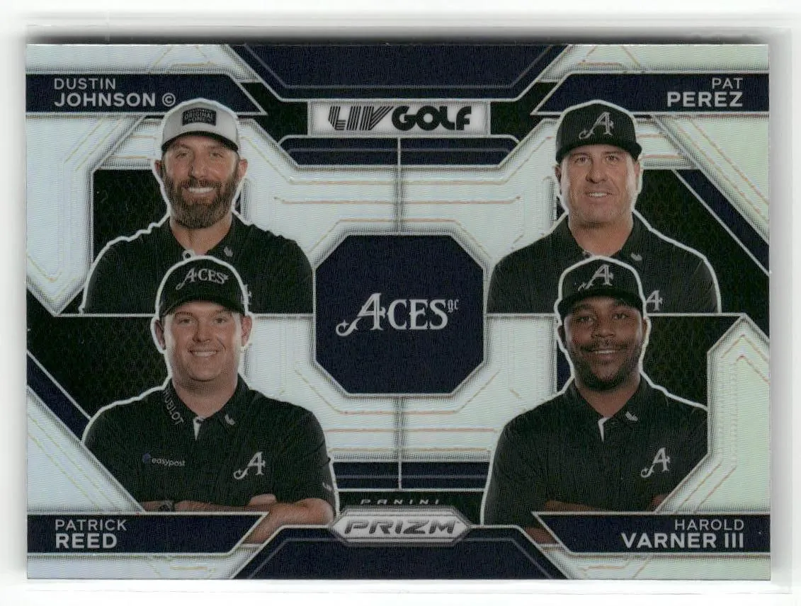 Product image for 2024 Panini Prizm LIV #56 Harold Varner III / Pat Perez /Johnson /Reed Silver