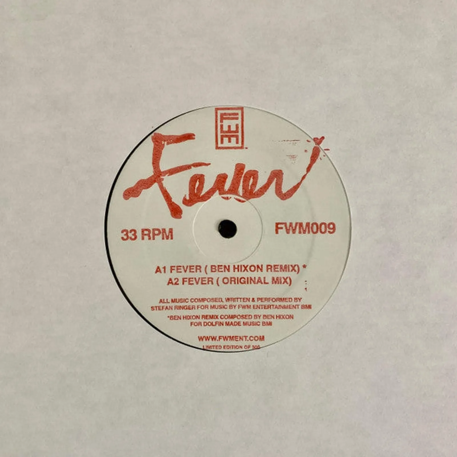 Product image for Stefan Ringer , Ben Hixon - Fever (12", S/Sided)