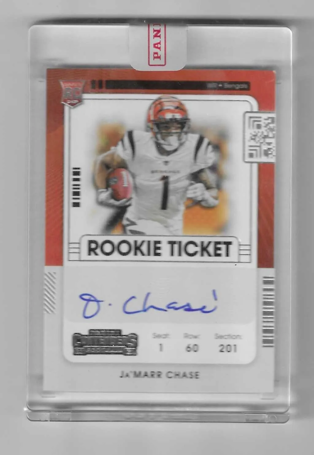 Product image for Ja'Marr Chase 2021 Contenders RC Auto--Bengals  - 2021 - Football - Panini - 2021 Panini Contenders
