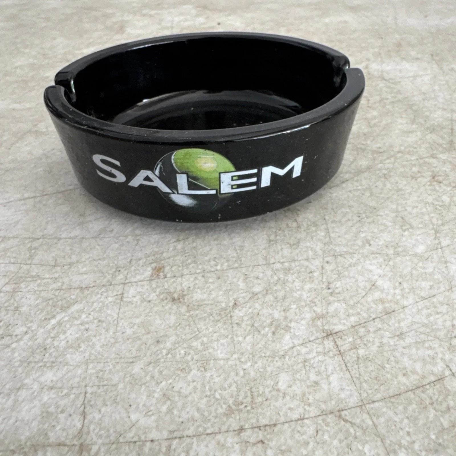 Salem Menthol Cigarettes Black Green Ashtray Vintage
