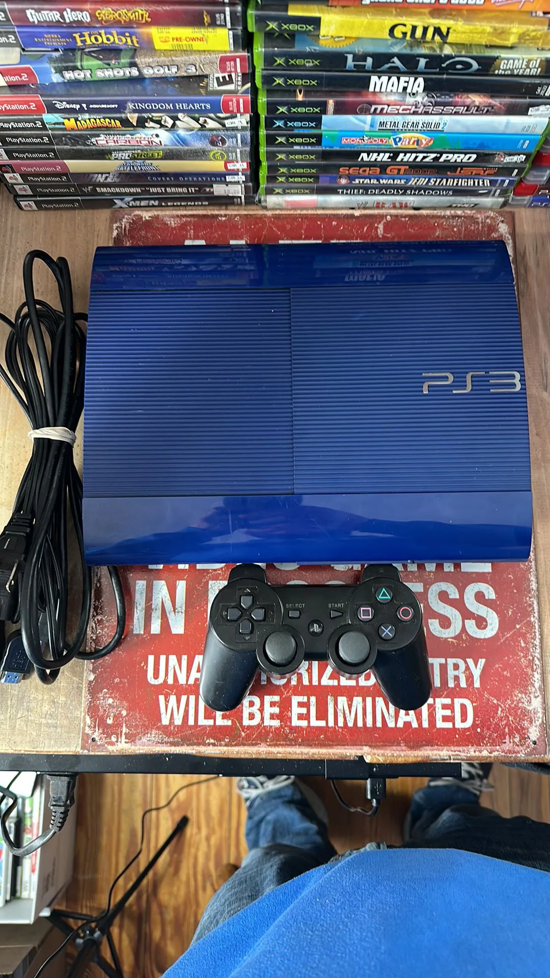 Product image for Console - Playstation 3 Super Slim Console Azurite Blue