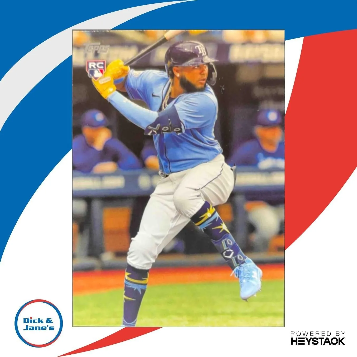 Product image for 2024 Topps Junior Caminero SSP True Photo Variation #628 RC Tampa Bay Rookie - Excellent - Baseball - 628 - MLB - Junior Caminero - Flagship - Tampa Bay Rays - false - Base True Photo Variation