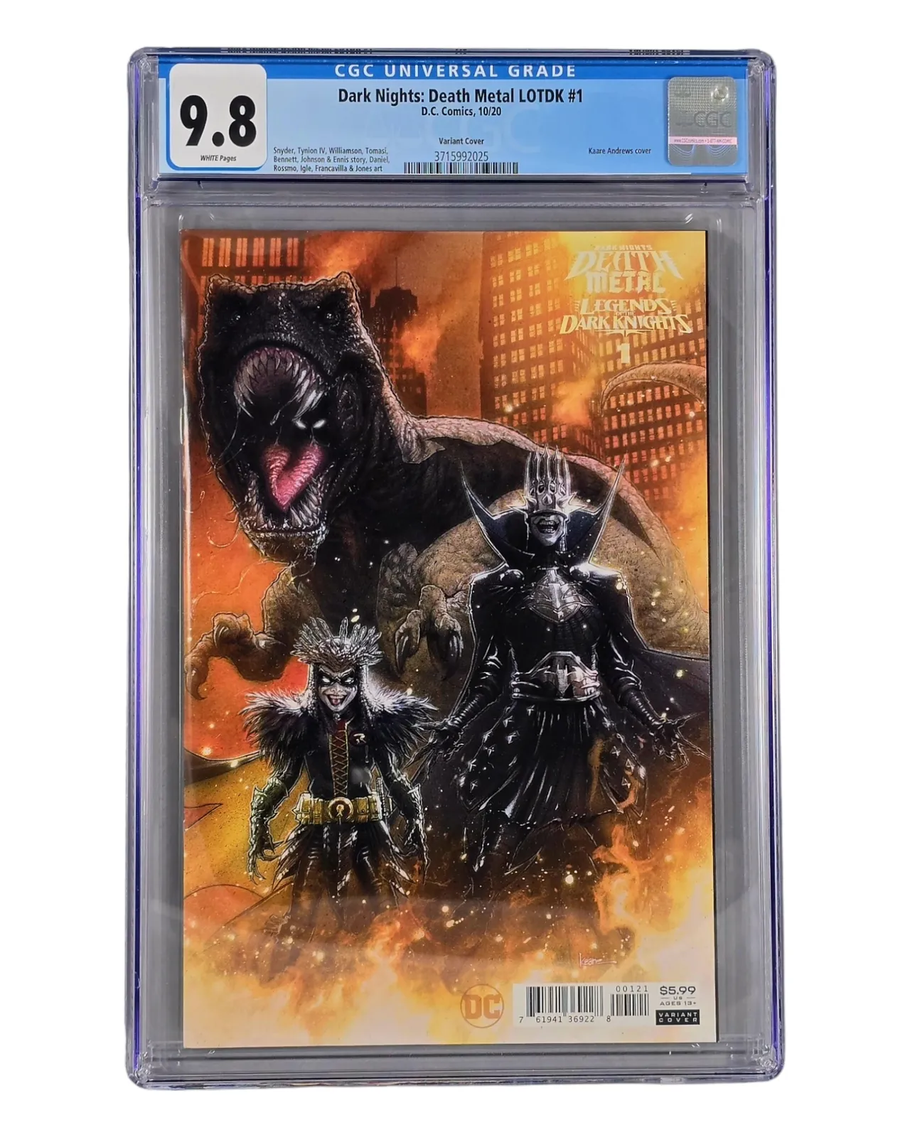 Product image for Dark Nights: Death Metal LOTDK #1, Andrews 1:25, CGC 9.8 (25), DC ‘20