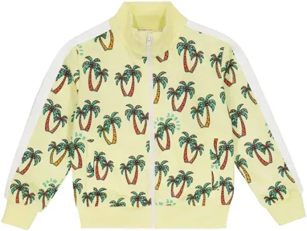 Product image for Palm Angels Palm Tree Track Jacket | Yellow | Kids 6 | $250+