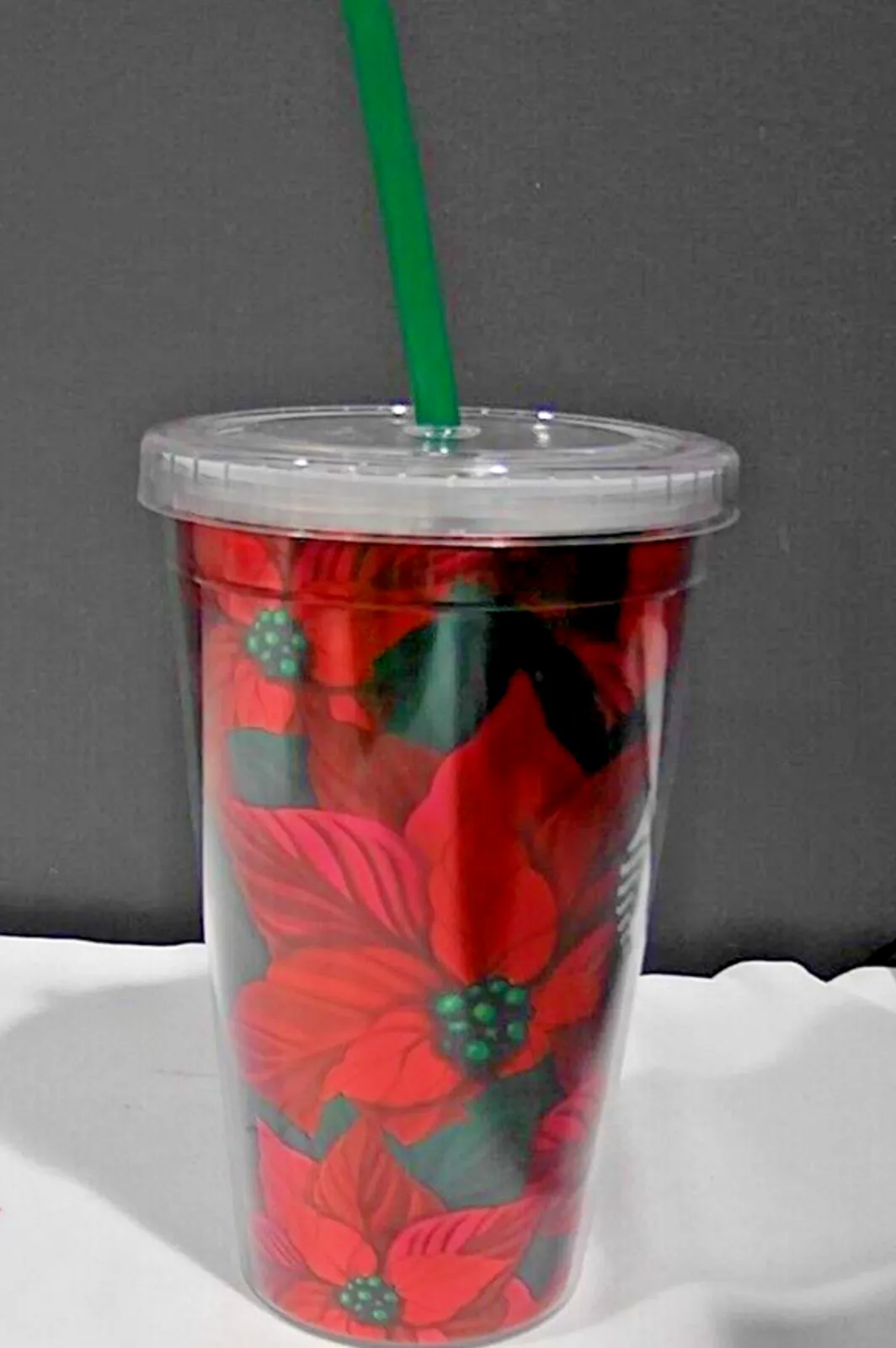 Starbucks Christmas Holiday 2020 Cold Cup Tumbler Poinsettias 16 Oz with  straw  Whatnot: Shop, Sell, Connect
