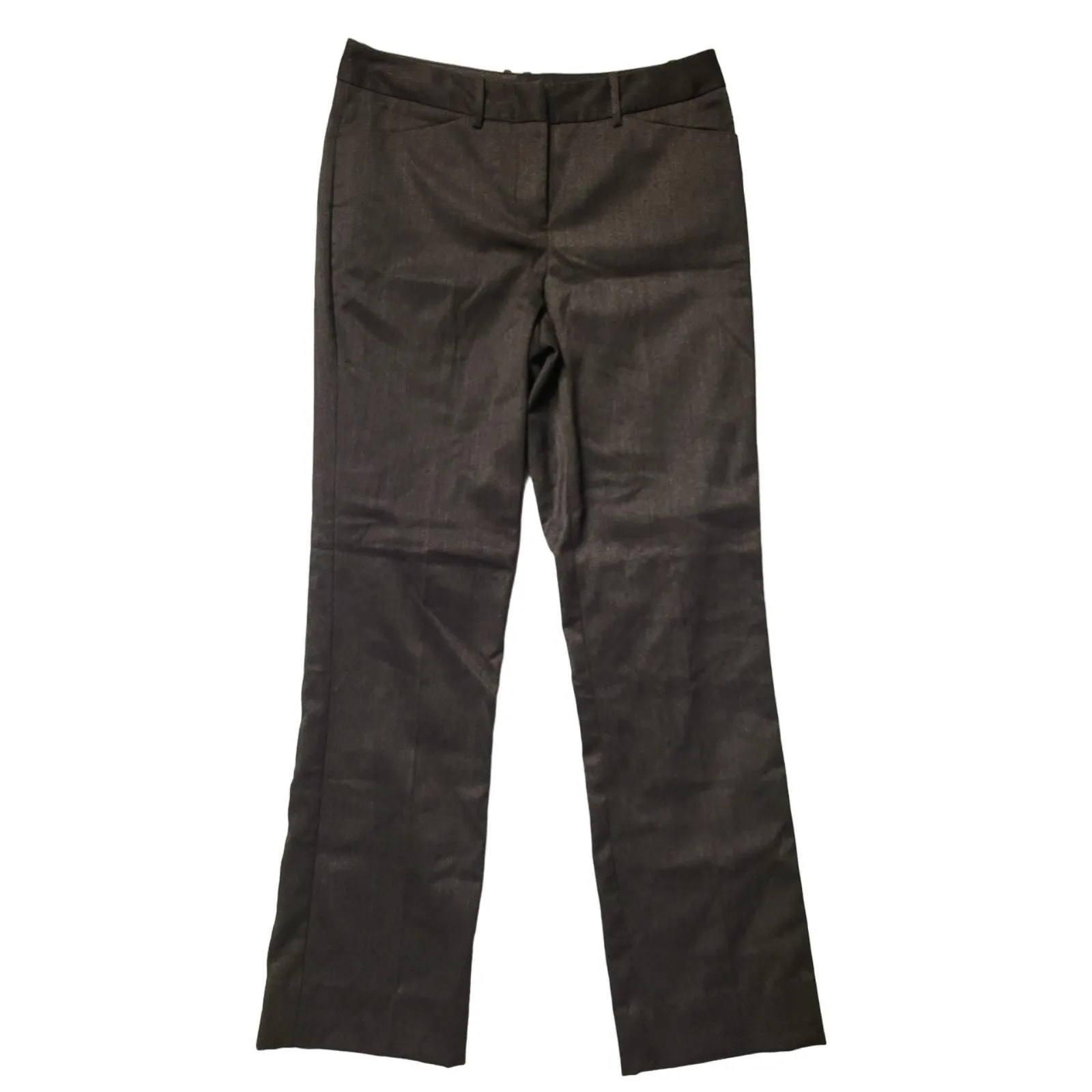 Product image for Dark Gray Women's Dress Pants Size 2 Flat Front Business Casual Professional - pre-owned---good - First Option