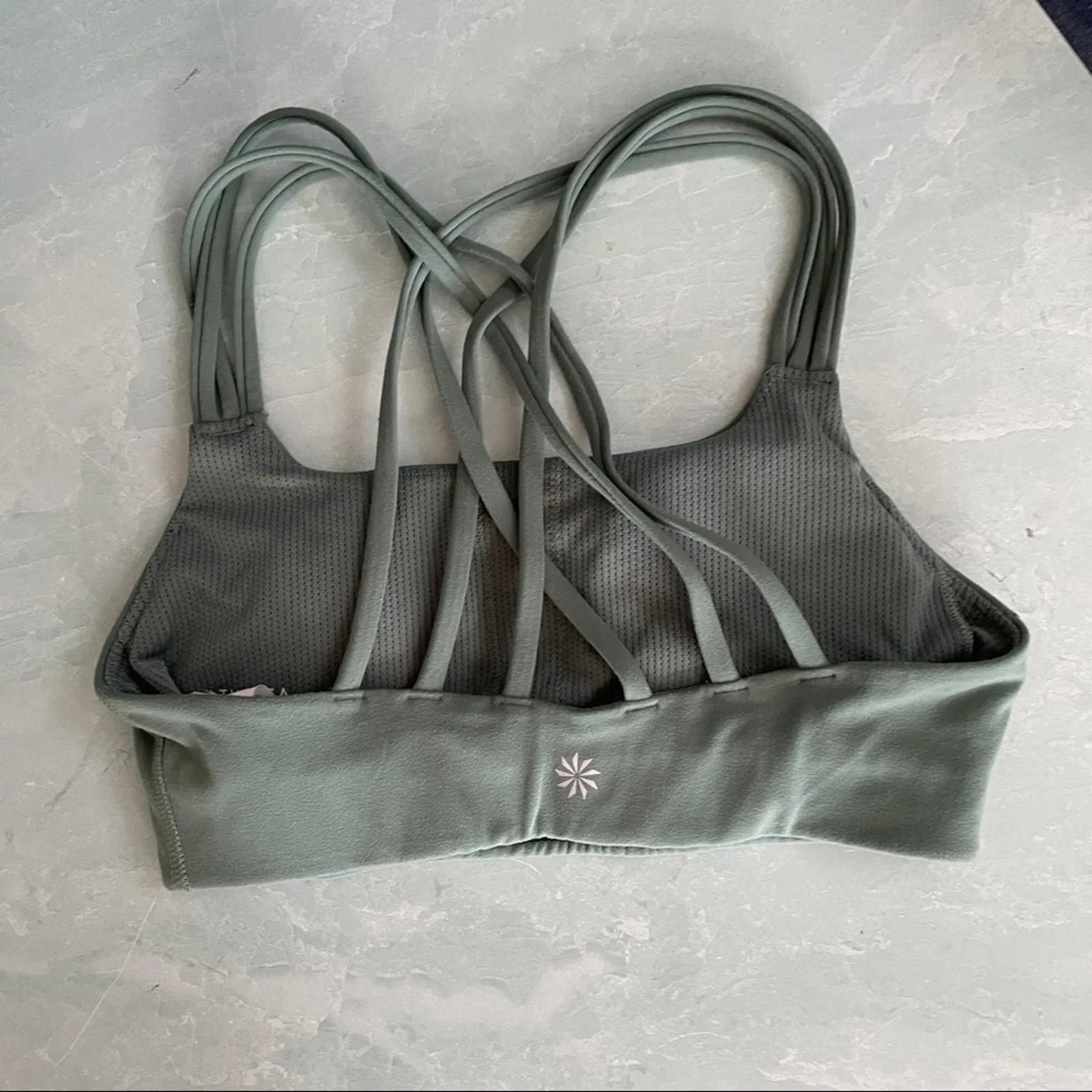 Product image for athleta stappy back sage sports bra padded sz XXS - new-without-tags - Athleta