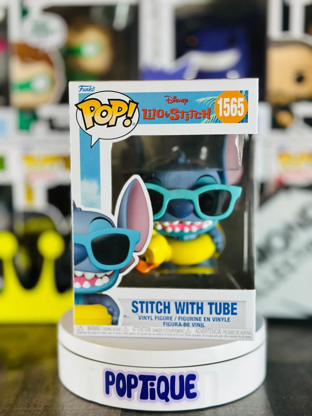 Product image for Lilo & Stitch Stitch with Tube Funko Pop! Vinyl Figure #1565