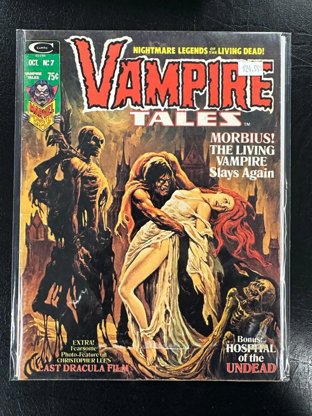 Product image for Vampire Tales #7 Morbius Appearance 1974 intage Marvel Monster Group Magazine