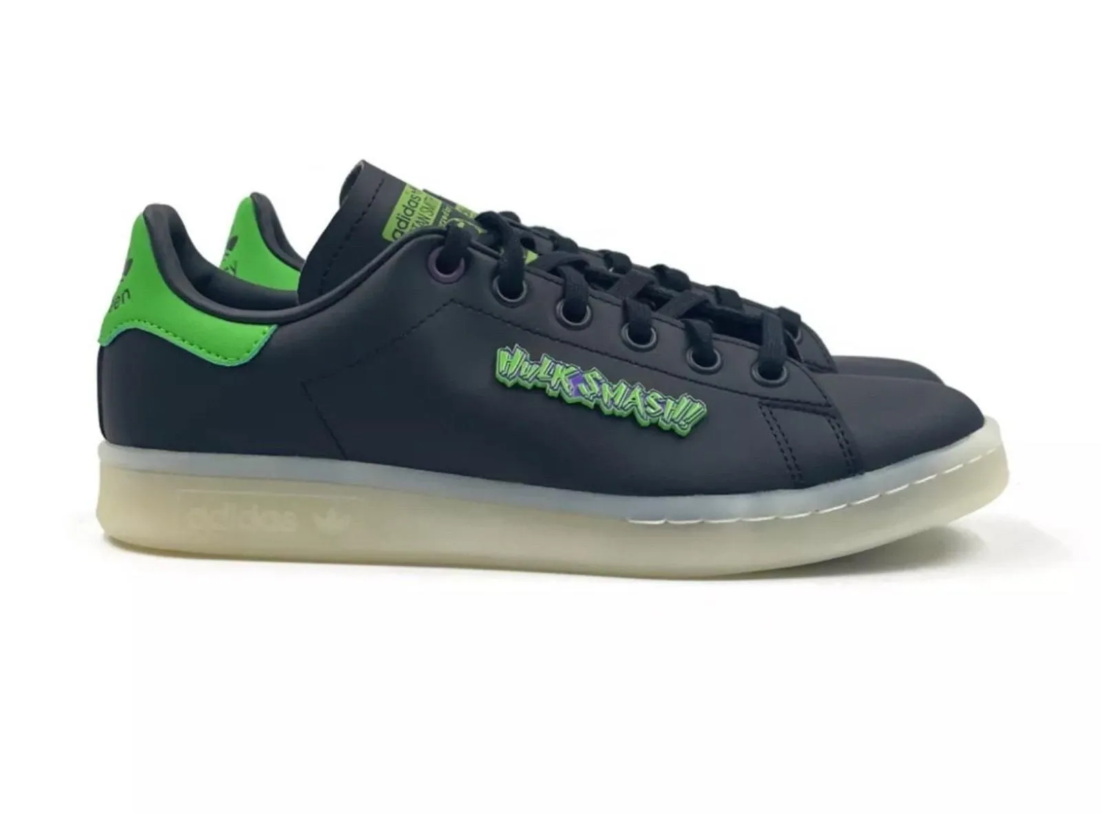 Product image for Adidas Stan Smith J Hulk Big Kid Boy Girl Black Casual Grade School Sneaker Sz 6 - adidas