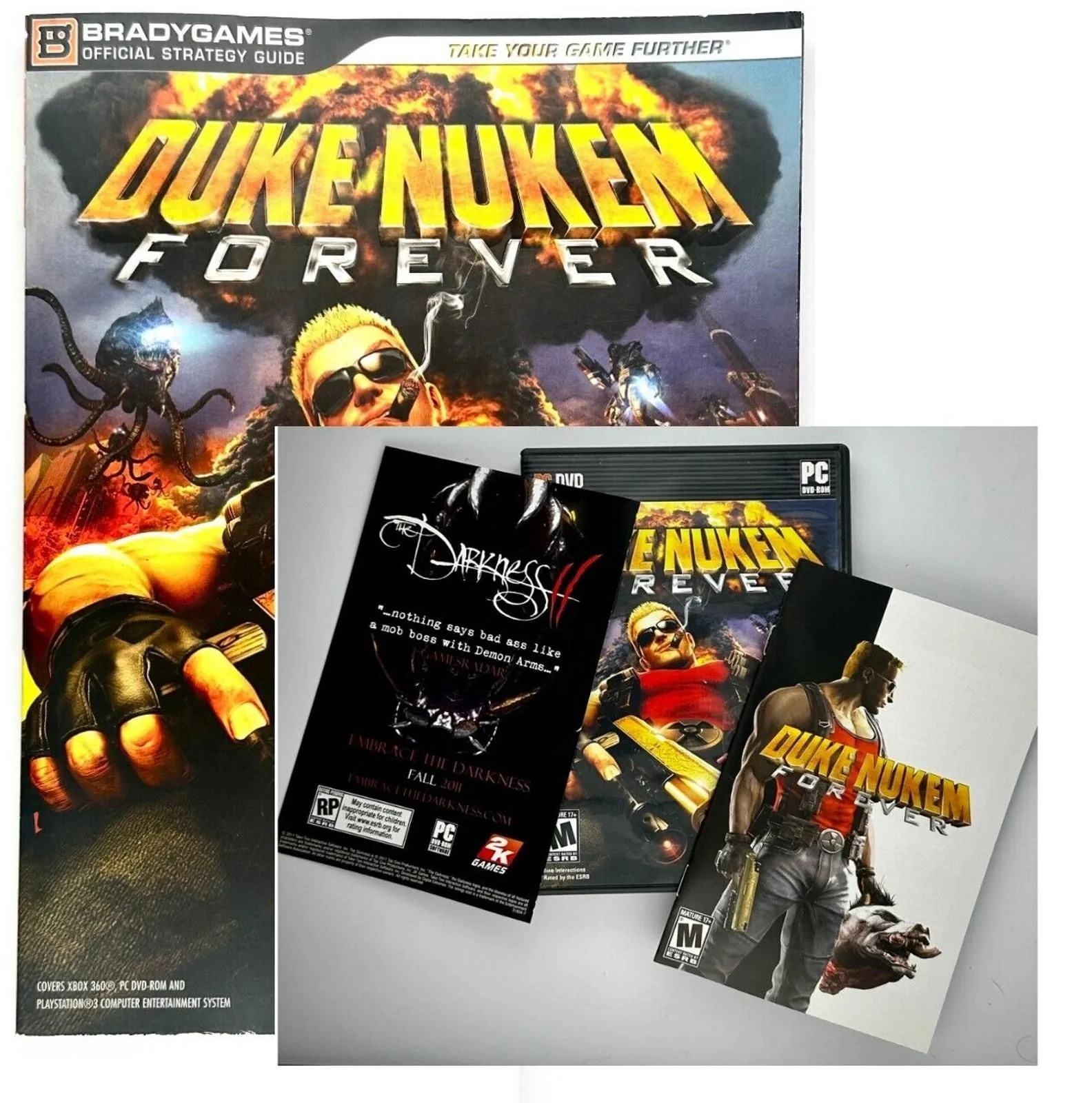 Product image for Duke Nukem Forever PC DVD 2011 Windows Computer Game+ bradygame strategy Guide