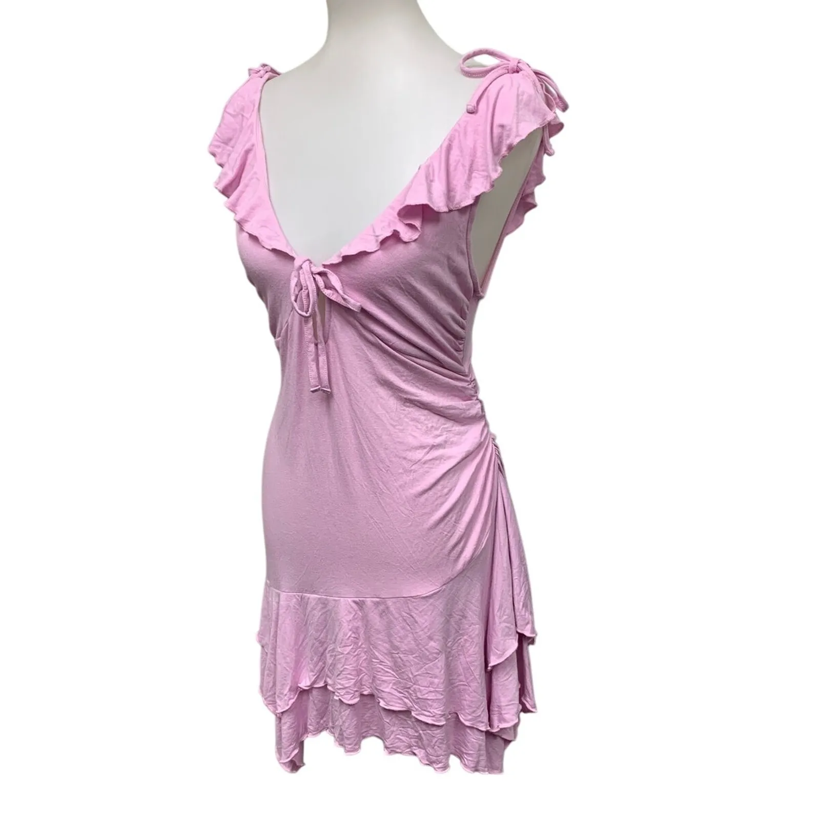 strapless open back dress Pink/Orange Floral Tiered Maxi Dress – Peacocks & Pearls Lexington main image 1