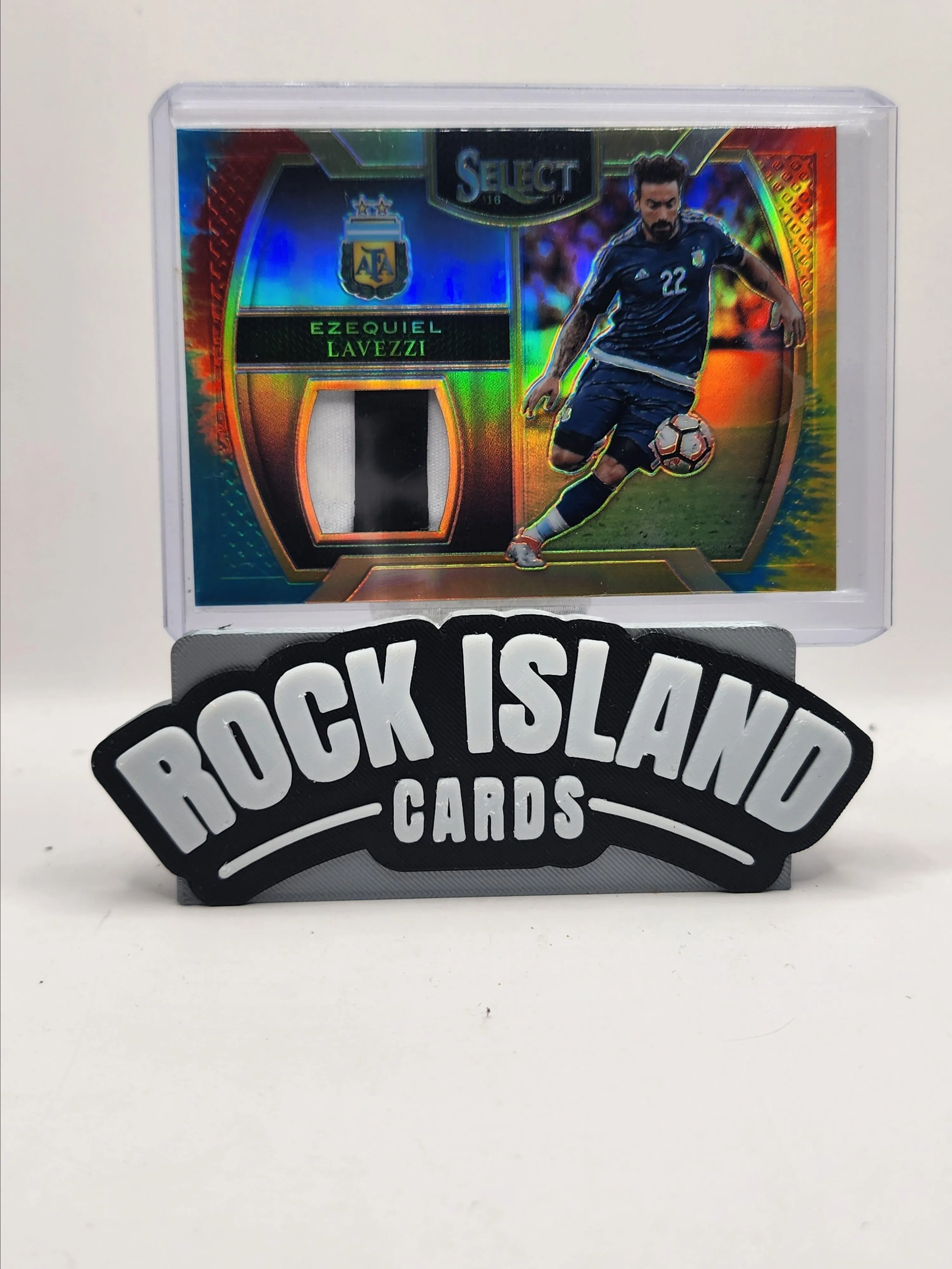 Product image for Ezequiel Lavezzi 2016-17 Panini Select #M-EZL Tie-Dye 21/30 Patch - Near Mint or Better - 2016 - Soccer - M-EZL - Patch, 21/30 - FIFA World Cup - Panini - Ezequiel Lavezzi - 2016-17 Panini Select - Argentina
