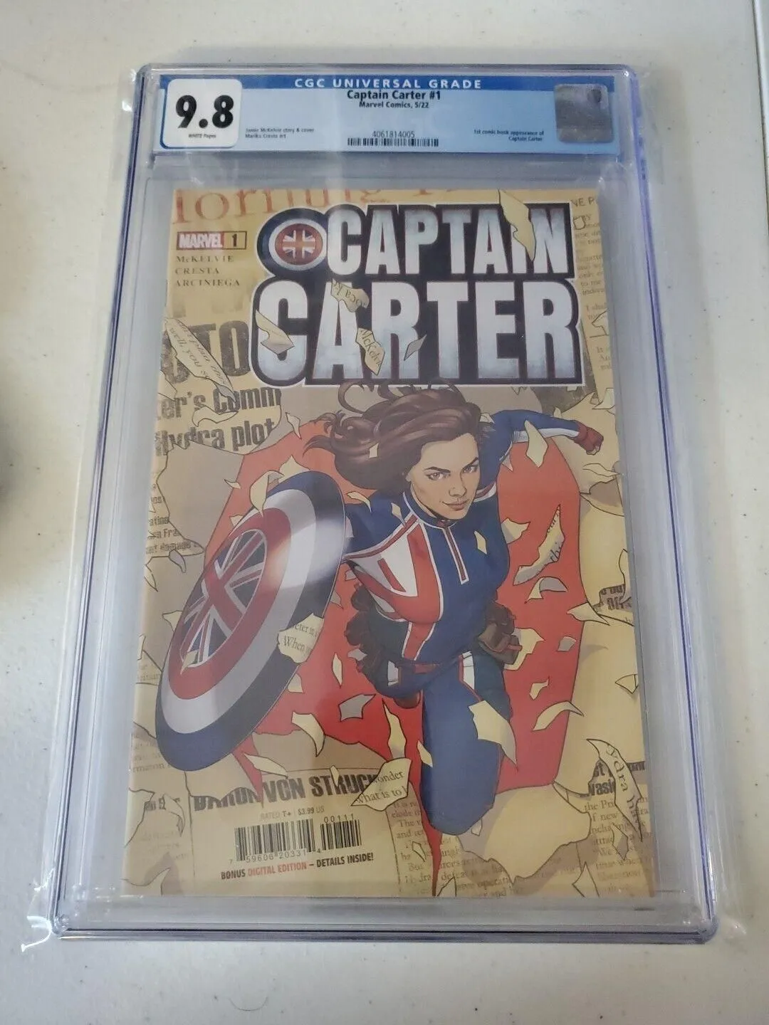 Product image for Captain Carter #1 - 9.8 CGC - First Appearance Captain Carter
