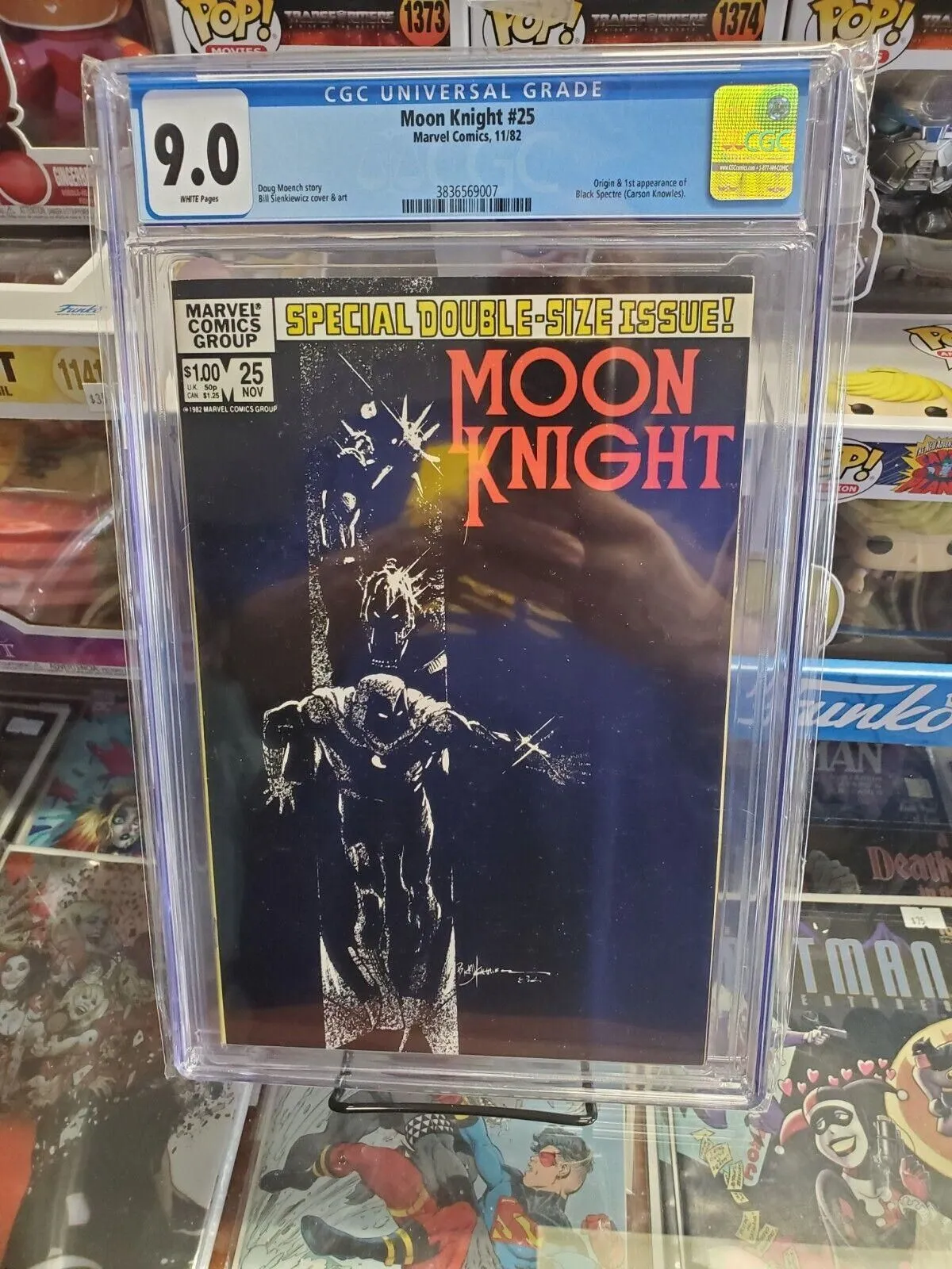 Product image for Moon Knight #25 - CGC 9.0 - Origin/1st Appearance Black Spectre (Carson Knowles)