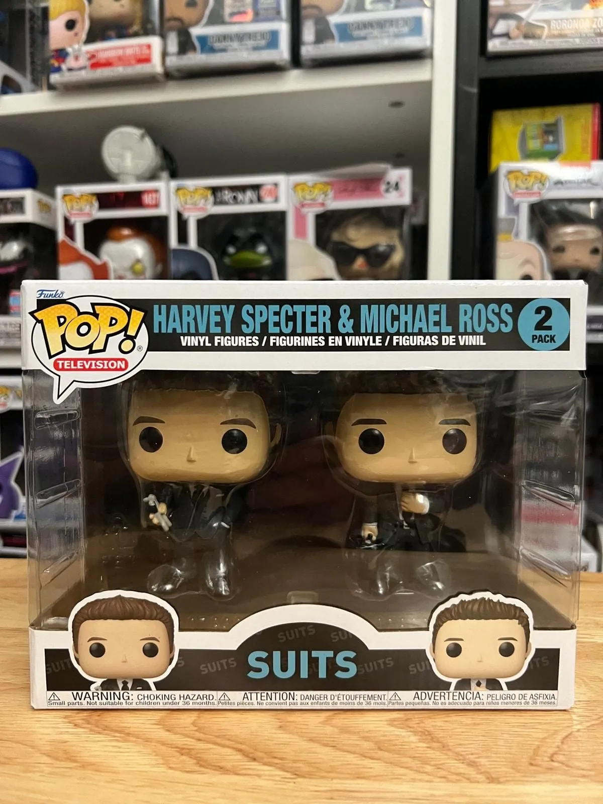 Product image for IN HAND Suits Harvey Specter & Michael Ross Funko Pop 2-Pack Television USA TV