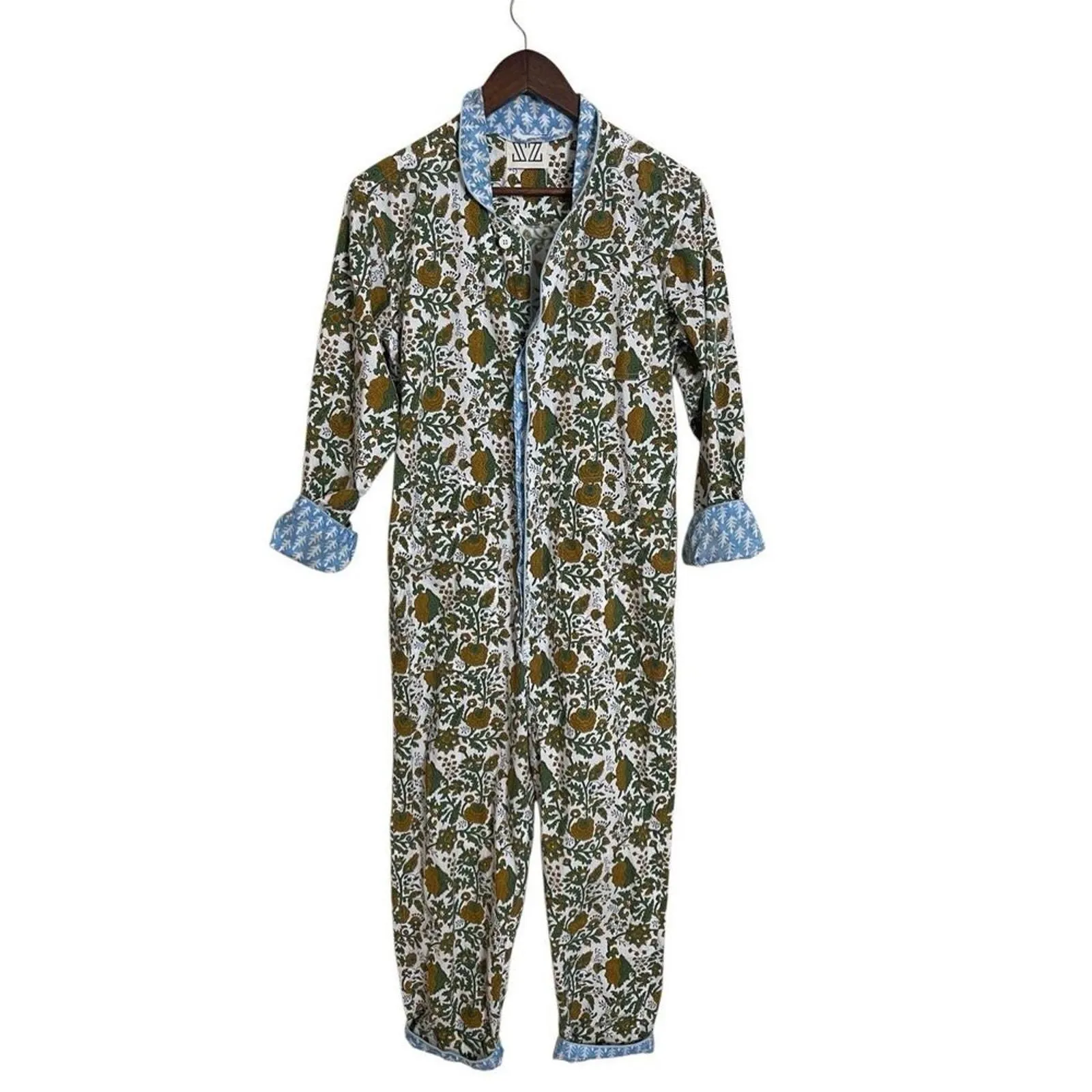 Product image for SZ Blockprints x Ron Herman Jumpsuit Padra Print Womens Small - SZ Blockprints