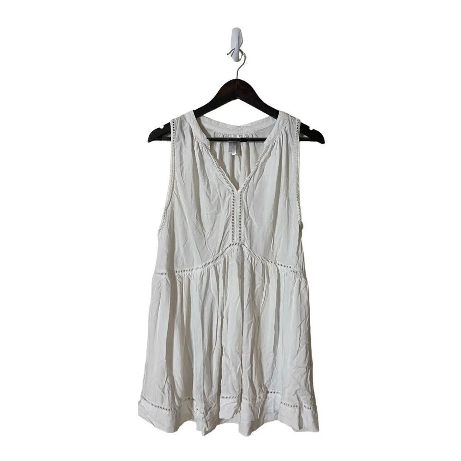Product image for Seafolly Australia White Ladder Detail Dress Beachwear Women's L - Seafolly